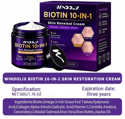 🔥LAST DAY 50% OFF - Windolix® Biotin 10-in-1 Skin Restoration Cream