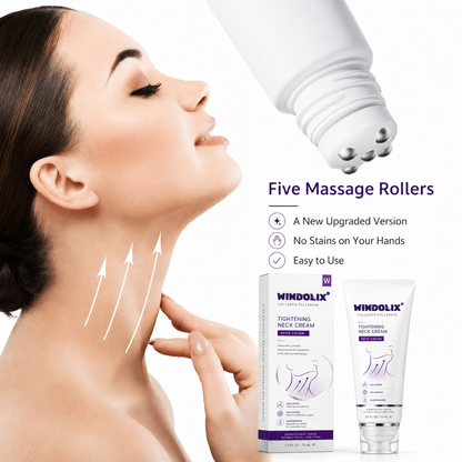 ✨ Windolix™ Instant Neck Lift Cream  — 🧴 Infused with Retinol & Hyaluronic Acid | Firms the Neck, Reduces Wrinkles & Double Chin