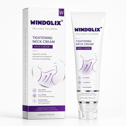 ✨ Windolix™ Instant Neck Lift Cream  — 🧴 Infused with Retinol & Hyaluronic Acid | Firms the Neck, Reduces Wrinkles & Double Chin